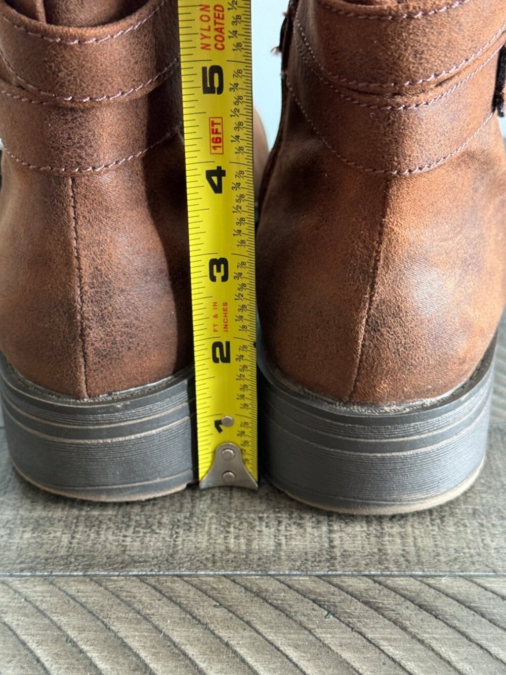 Makalu California Women’s Brown Buckle Ankle Boots Size 10 - Picture 10 of 11